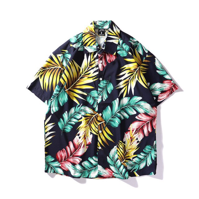 Summer Mens Colorful Hawaiian Shirt Hip Hop Streetwear Full Print Shirts Harajuku Loose Casual Camisa Masculina Shirt-5