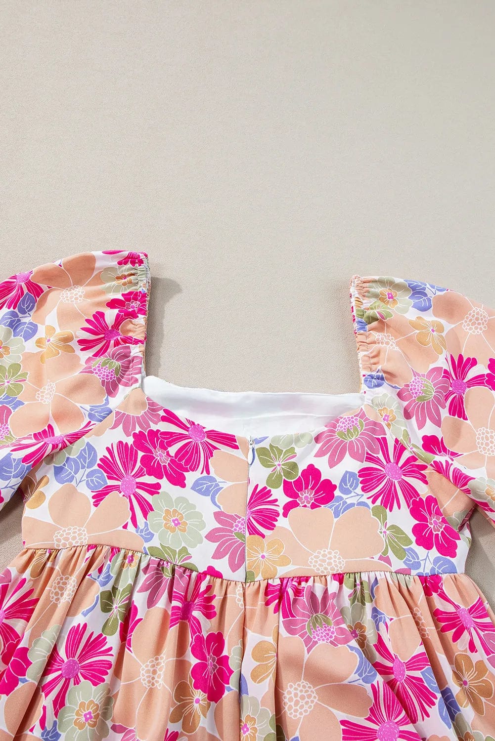 Summer Floral Babydoll Dress-3