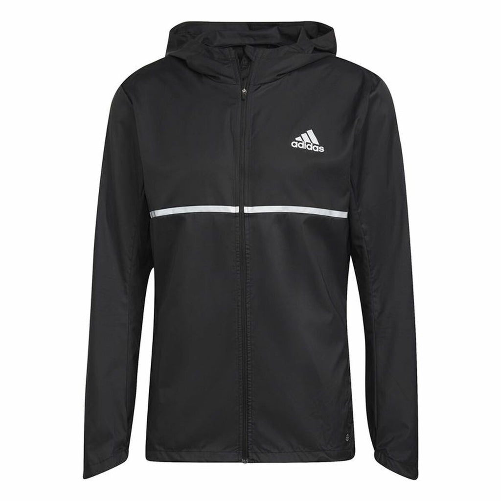 Men's Sports Jacket Adidas Own the Run Black-0