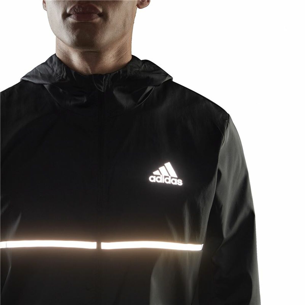 Men's Sports Jacket Adidas Own the Run Black-5