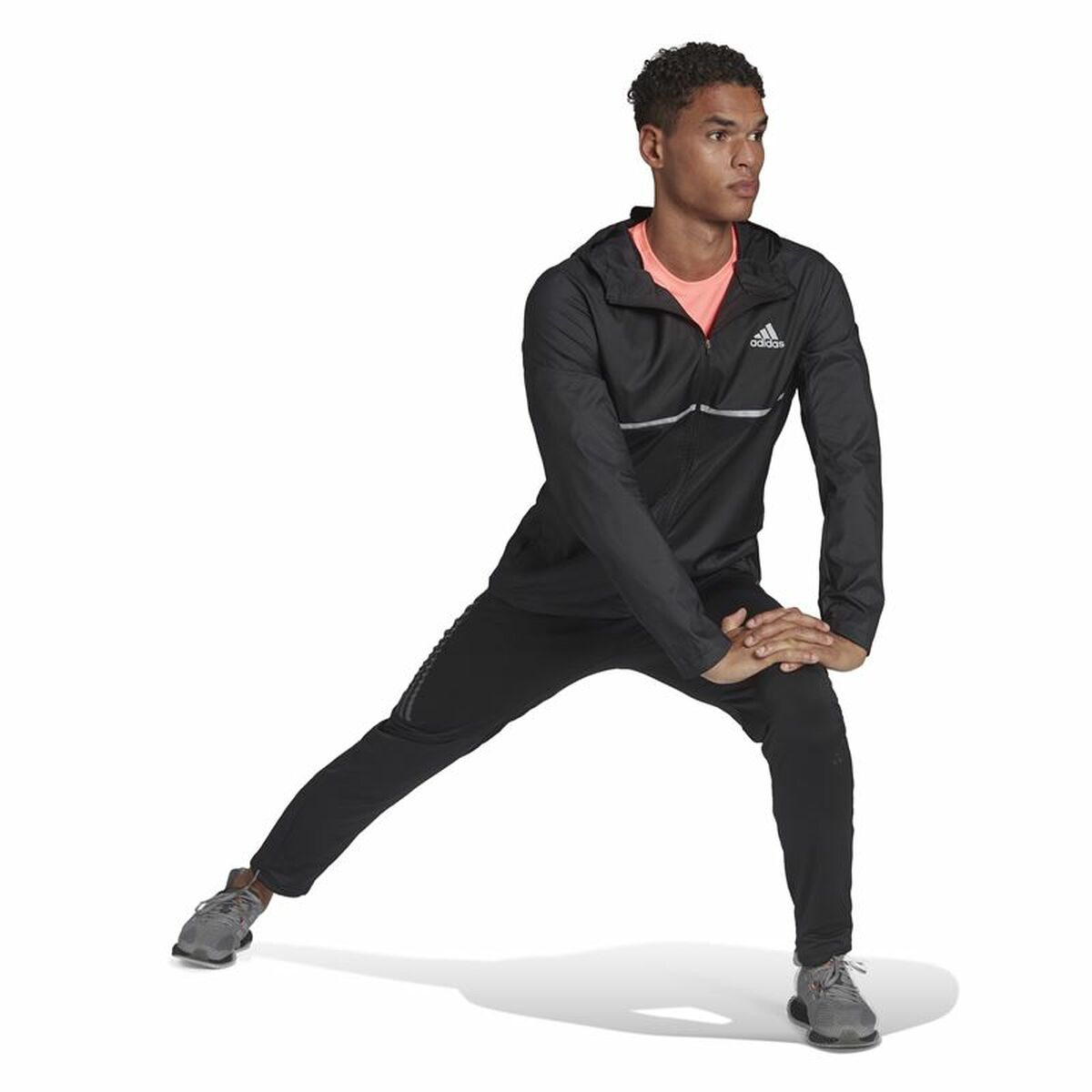 Men's Sports Jacket Adidas Own the Run Black-3