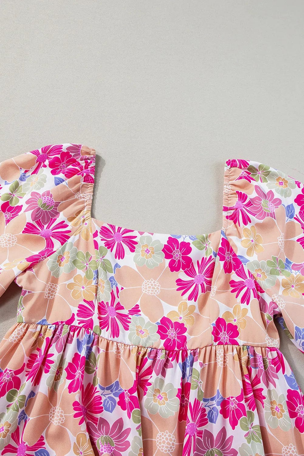 Summer Floral Babydoll Dress-4