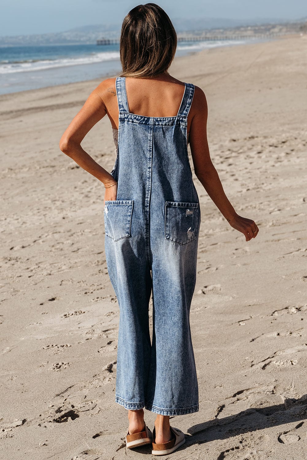 Vintage Vibe Denim Overalls-2