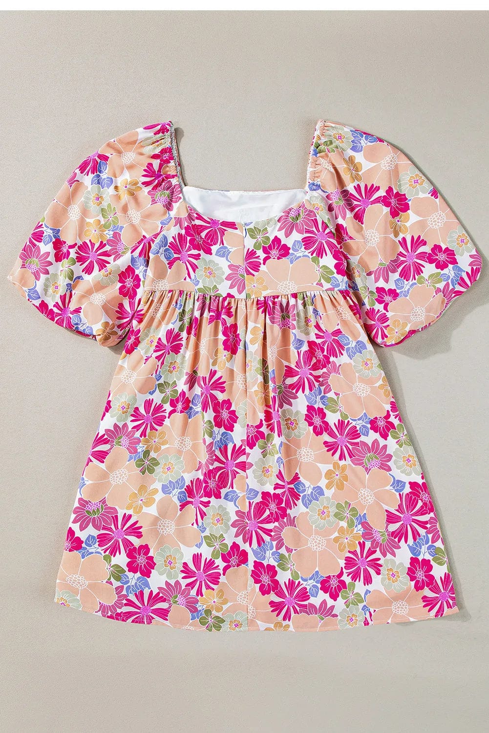 Summer Floral Babydoll Dress-2