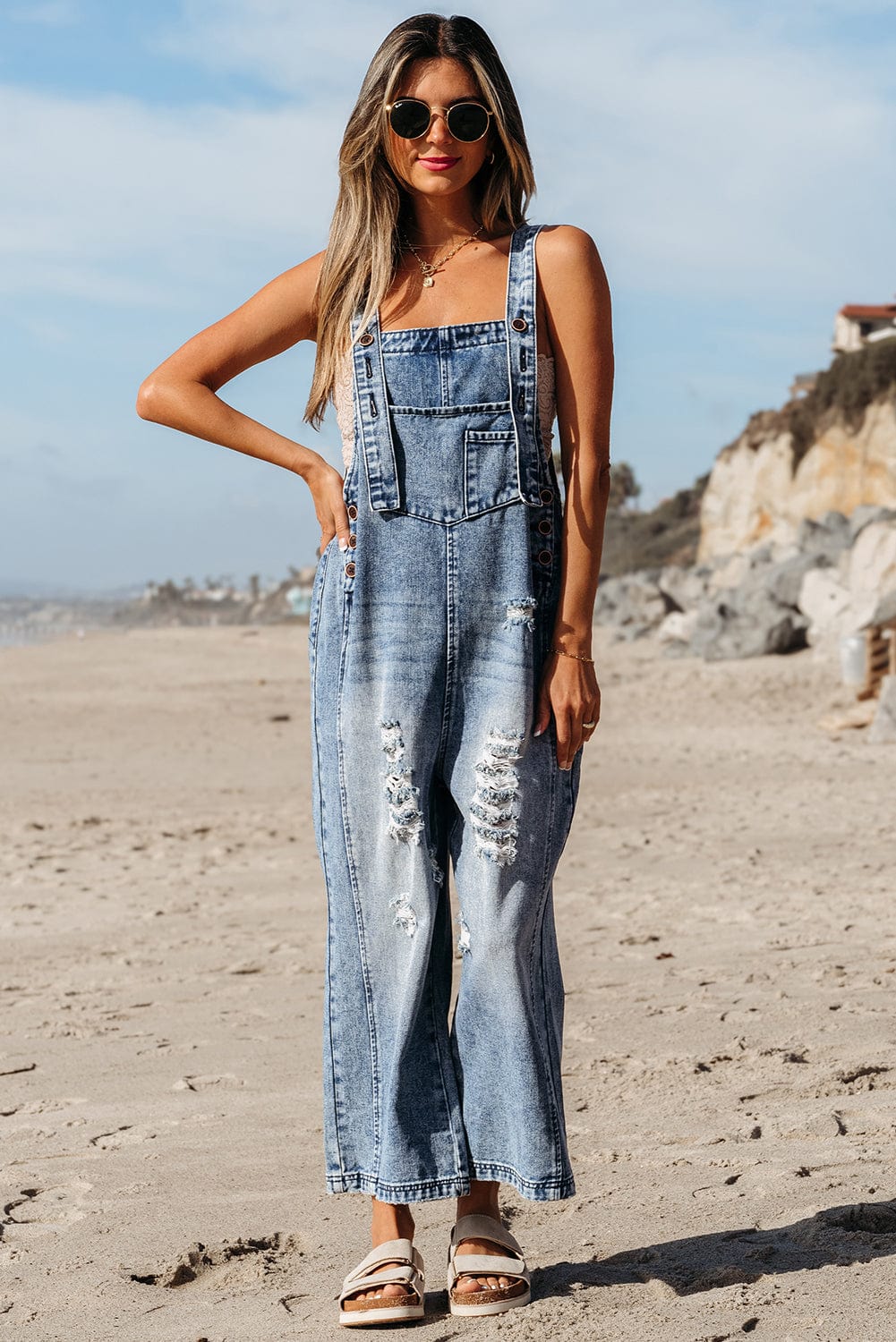 Vintage Vibe Denim Overalls-0
