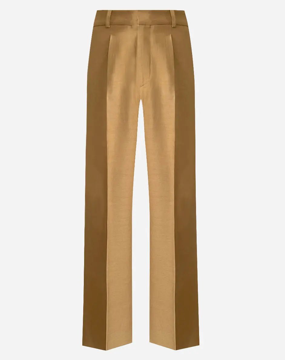French-Made Thick Cold Wool Pleated High-Waisted Pants-5