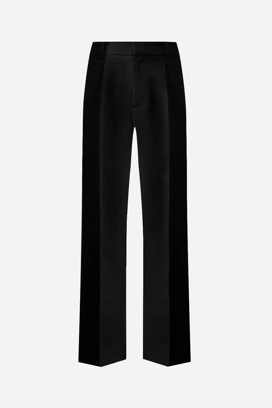 French-Made Thick Cold Wool Pleated High-Waisted Pants-3