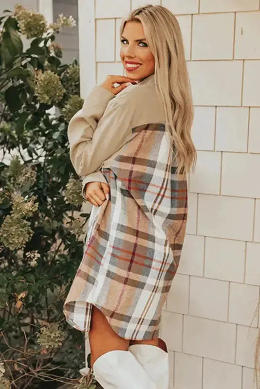 Highland Hues Mini Shirt Dress-2