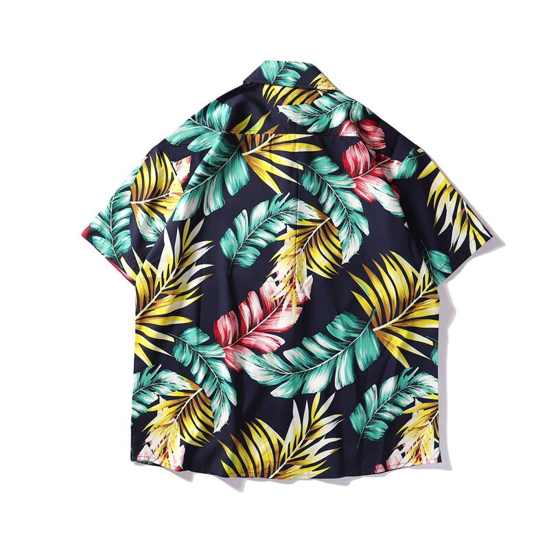Summer Mens Colorful Hawaiian Shirt Hip Hop Streetwear Full Print Shirts Harajuku Loose Casual Camisa Masculina Shirt-0
