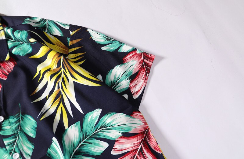 Summer Mens Colorful Hawaiian Shirt Hip Hop Streetwear Full Print Shirts Harajuku Loose Casual Camisa Masculina Shirt-3