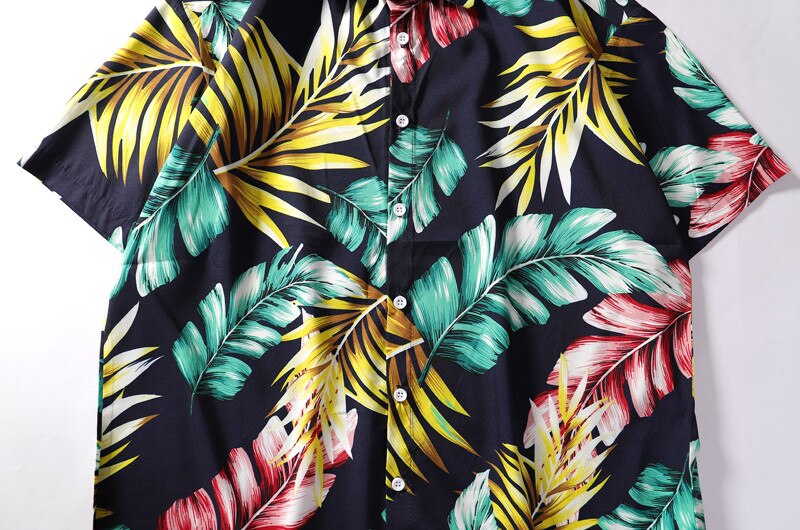 Summer Mens Colorful Hawaiian Shirt Hip Hop Streetwear Full Print Shirts Harajuku Loose Casual Camisa Masculina Shirt-4