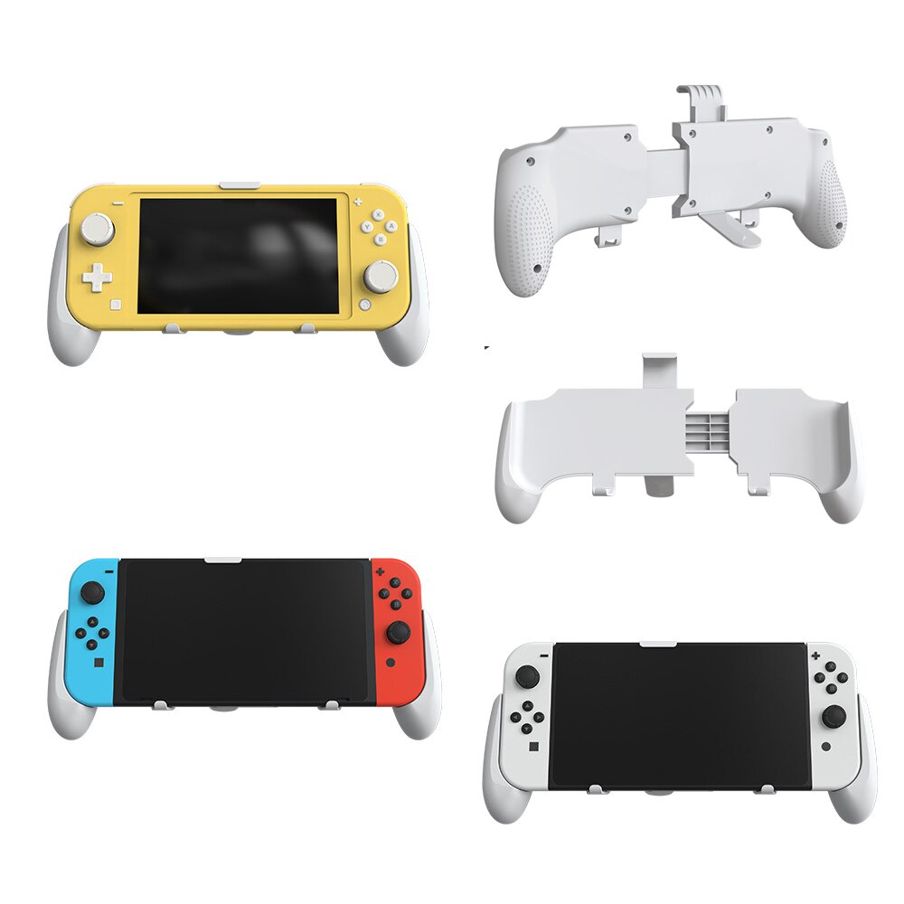 3in1 Grip Handle for Nintend Switch OLED/Switch Lite Console Stretch Game Holder Protective Shell Handle Case Accessories-0