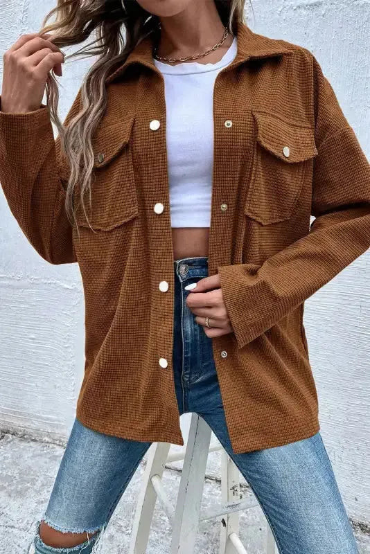 StreetSmart Texture Shacket-4