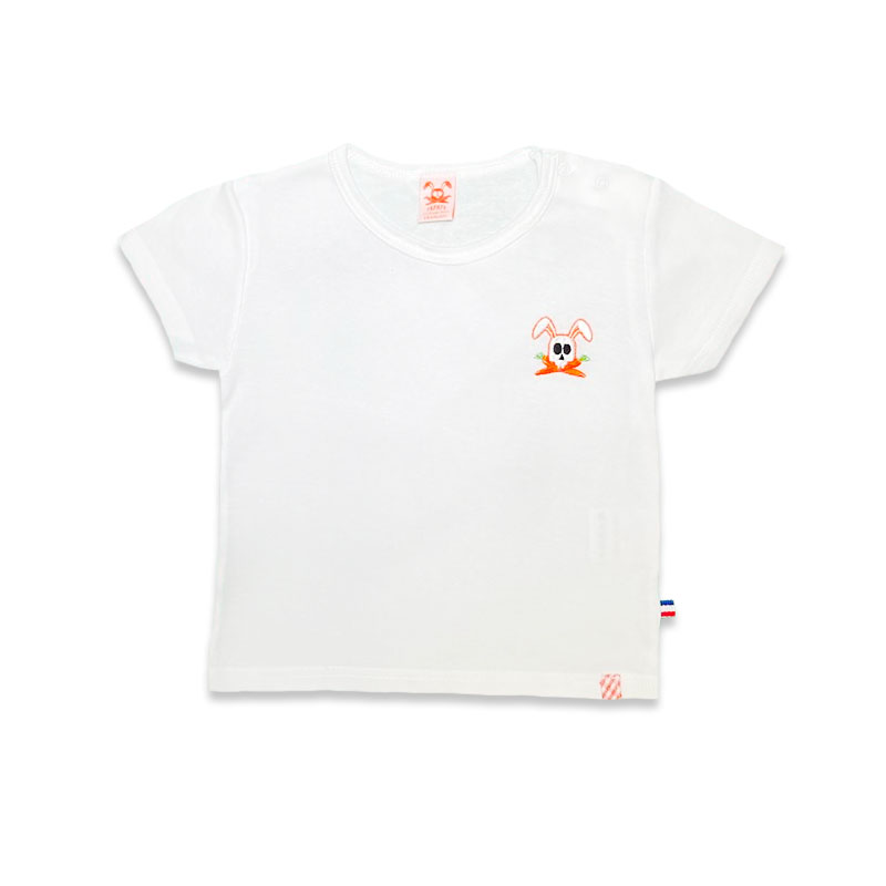 tshirt hotot blanc en coton bio papate