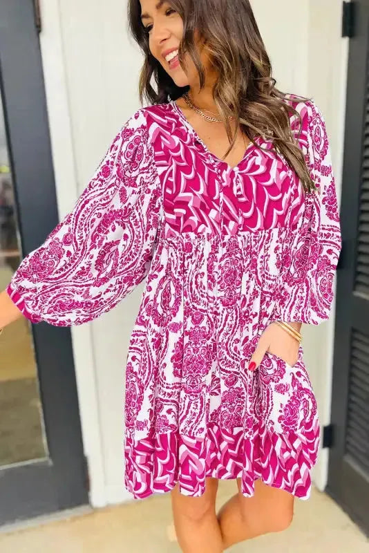 Viva La Boho Mini Dress-3